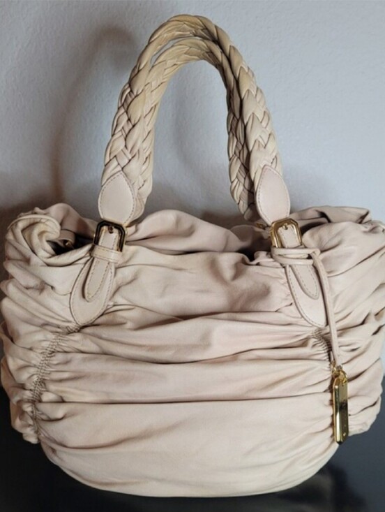 Bally Handbags - Bally Vintage Gathered Lambskin Leather Mayo Hobo Bag Made In Switzerland